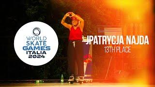 Patrycja Najda (13th place) - Worldskate Championships Girl PRO - ROME 2024