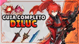 O MELHOR e mais COMPLETO GUIA DO DILUC - Melhores Builds, Artefatos, Armas, Times e Dragonstrike!