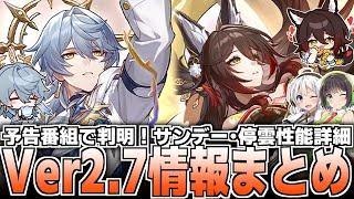 【崩壊スターレイル】Ver2.7新キャラ性能・新情報おさらい＆解説