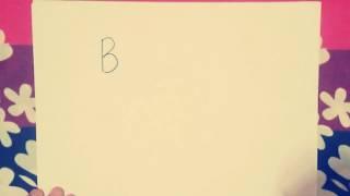 Draw With Alphabets(Rabbit,Birds and Butterfly) --Alphabet B ( For Kids )