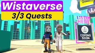 Wistaverse: Arena One | (3/3 Quests) The Sandbox All Quests Walkthrough [Special Event]