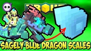 HOW TO GET SACRED BLUE DRAGON SCALES in TROVE!