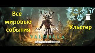 Assassin's Creed: Valhalla. DLC#1 Гнев Друидов. Все мировые события. Ульстер