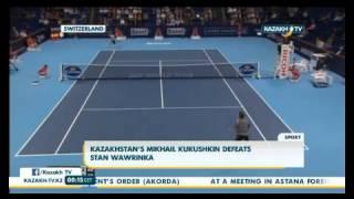 Kazakhstan’s Mikhail Kukushkin defeats Stan Wawrinka