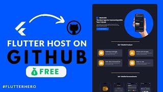 Flutter web app host on Github #Flutterhero