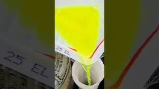 pouring antifreeze coolant for the car engine