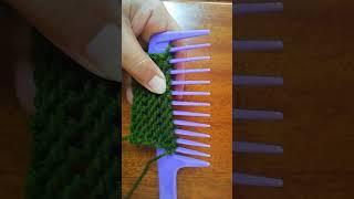 HOW TO COMB KNIT AND CAST OFF STITCHES