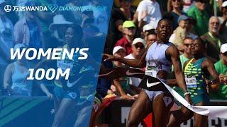 Shericka Jackson storms to 100m victory in Eugene final - Wanda Diamond League 2023