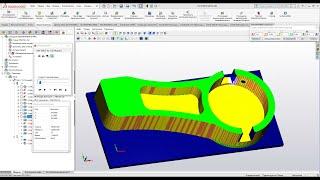 Написание УП в SolidCam с последующей обработкой на станке .