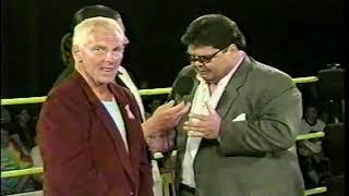 Bobby Heenan has a gift for Kenny Bolin