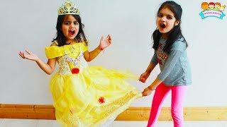 Ashu and Katie wants same Princess Dress Fun Play by Katy Cutie Show