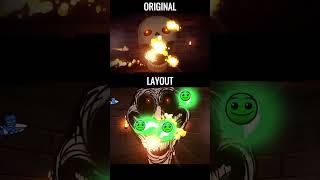 Skeletal Shenanigans Boss Original vs Layout Trollface | Geometry Dash 2.2 #shorts