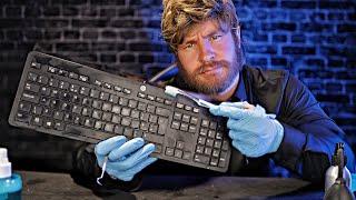 [ASMR] Professional Dirty Computer Keyboard Deep Clean⌨️