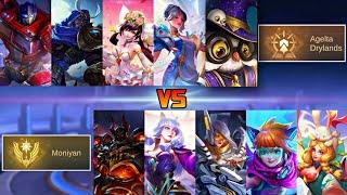 MOBILELEGENDS MONIYAN VS AGELTA DRYLANDS 1VS1 FIGHT