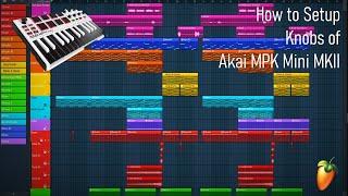 How to Setup Knobs of Akai MPK Mini MKII | FL Studio