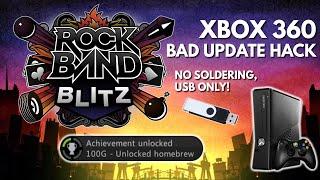 You can mod your Xbox 360 with Rock Band. This is how to do it