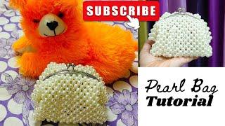 pearl bag tutorial|frame pearl purse|beaded bag tutorial with frame|curve frame pearl bag|hindi