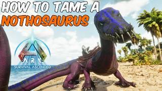 How to Tame a NOTHOSAURUS from the Moros Nothosaurus Mod in ARK Survival Ascended