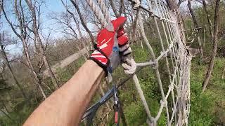 Pt2 GR886 adventures no zip lines but awesome tree 2 tree obstacles