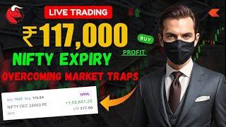 ₹1 Lakh Profit with Nifty Live Trading | Overcoming Market Traps on Expiry Day | Mr Trading