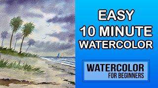 Essential Watercolor Secrets to Painting a Beach Sunset