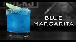 Easy Blue Margarita Recipe | Blue Curacao Cocktails | Booze On The Rocks