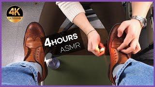 4hours Shoe Shine asmr sleep You will Sleep! (No Talking)  4시간 구두닦기 슈샤인 ASMR