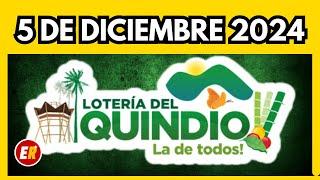 Resultado de la LOTERIA del QUINDIO del JUEVES 5 de diciembre de 2024  ULTIMO SORTEO