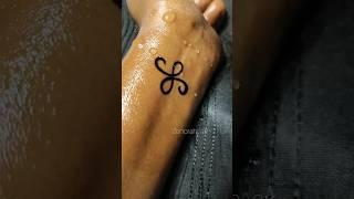 diy friendship symbol tattoo making at home/temporary tattoo #shorts #trending #viral #tattoo