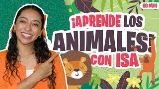 Aprende Peque con Isa - Los Animales para Niños Español- Palabras y Canciones