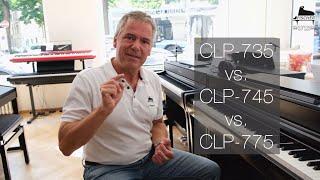 Digitalpianos vergleichen - Yamaha CLP 735/745/775