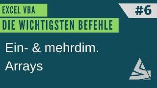 EXCEL VBA Die wichtigsten Befehle #6 - Arrays, Datenfelder / Einführung Excel VBA