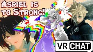 Hyperdeath Asriel and Cloud Strife Vs Kromia in VRchat!