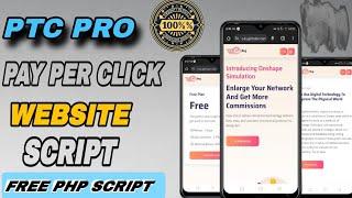 How To Make Complete Pay Per Click Website ll Ptc Pro Script Download link ll Ptc Pro Script