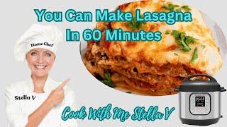 Begin easy cooking with an Instant Pot Lasagna  -#instantpot ,#cookingchannel #lasagna