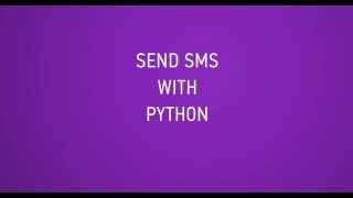 How to Send SMS Python using Sinch