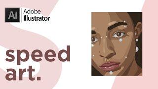 Adobe Illustrator | Fashion Speed Art Portrait | Спид Арт Портрет | Графическая Иллюстрация