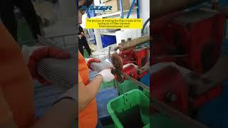 The process of making the filter media of the hydraulic oil filter element