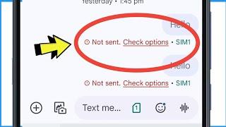 Message Not Sent Problem | How To Solve Message Not Sent Problem In Android