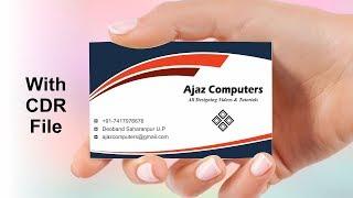 Professional Visiting Card Design in CorelDraw & Professional Business Card in CorelDRAW