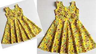 Umbrella Cut Baby Frock/Dress Cutting and stitching Very Easy tutorial