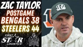 Cincinnati Bengals Head Coach Zac Taylor | Postgame After Bengals Lose to the Steelers 44-38