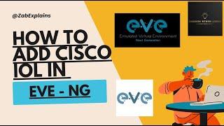 How to Add Cisco IOL in Eve ng