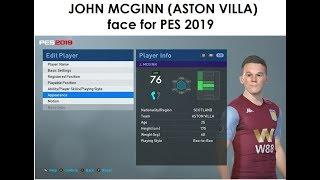 PES 2019 Faces: John McGinn (Aston Villa)