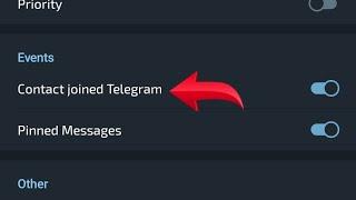 How to turn on off contact joined telegram notification in telegram, telegram mein contact joined te