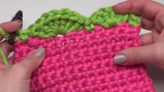 How to Crochet: Scalloped Edging (Right Handed)