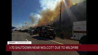 ‘Quickly advancing’ 10-acre wildfire in Eagle County shuts down I-70, prompts evacuations
