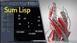 AutoCAD's Lisp Sum Numbers AutoCAD text