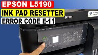 Epson L5190 ink pad needs service | Epson l5190 resetter free download adjustment program