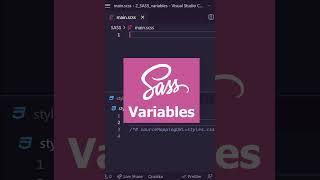 APRENDE a crear VARIABLES con SASS   #shorts